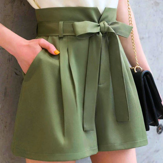 Florence Pleated Bow Shorts