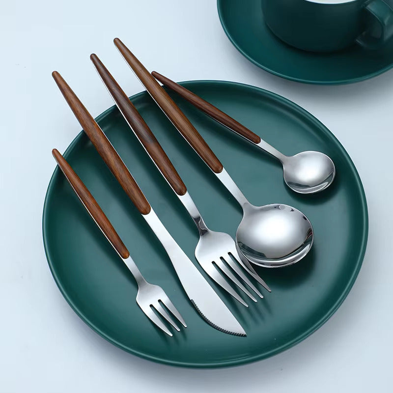 Chestfield Wood Handled Flatware Set