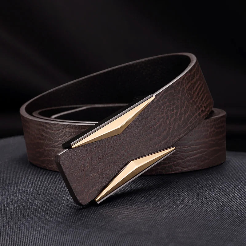 Golden Horizon Genuine Leather Belt