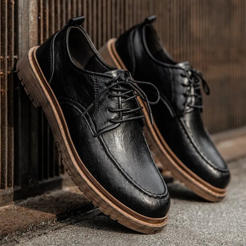 Timeless Genuine Leather Derbies