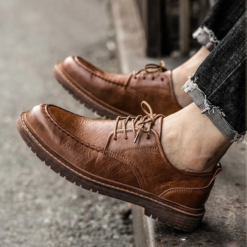 Timeless Genuine Leather Derbies