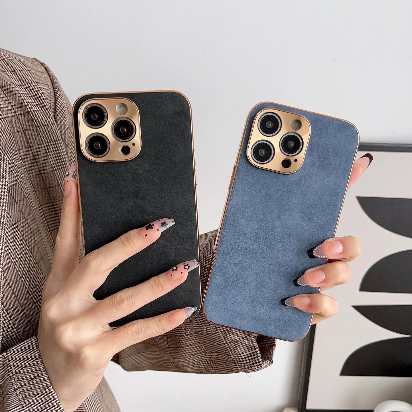 Royal Suede iPhone Case