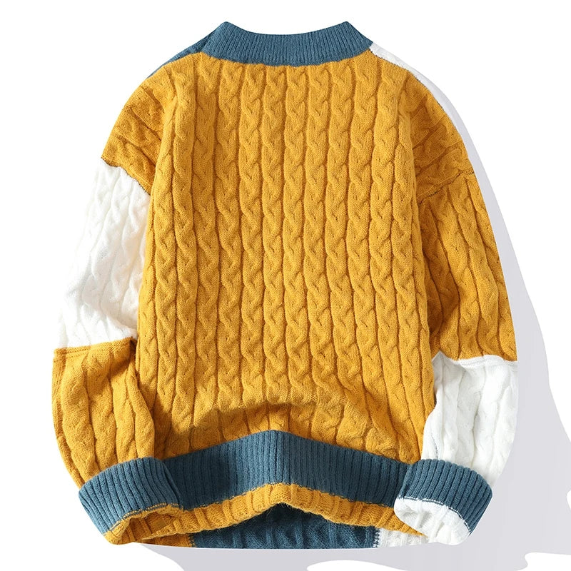 Patchwork Casual Sweater