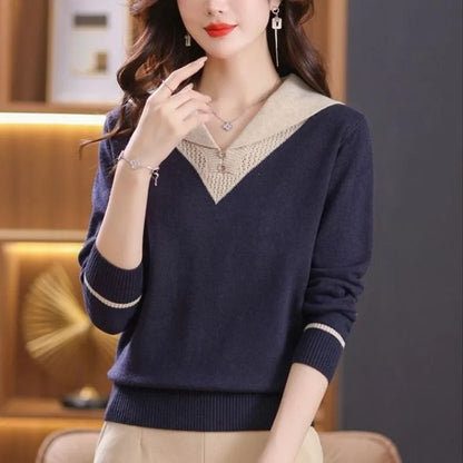 Ellen Knit Collar Pullover