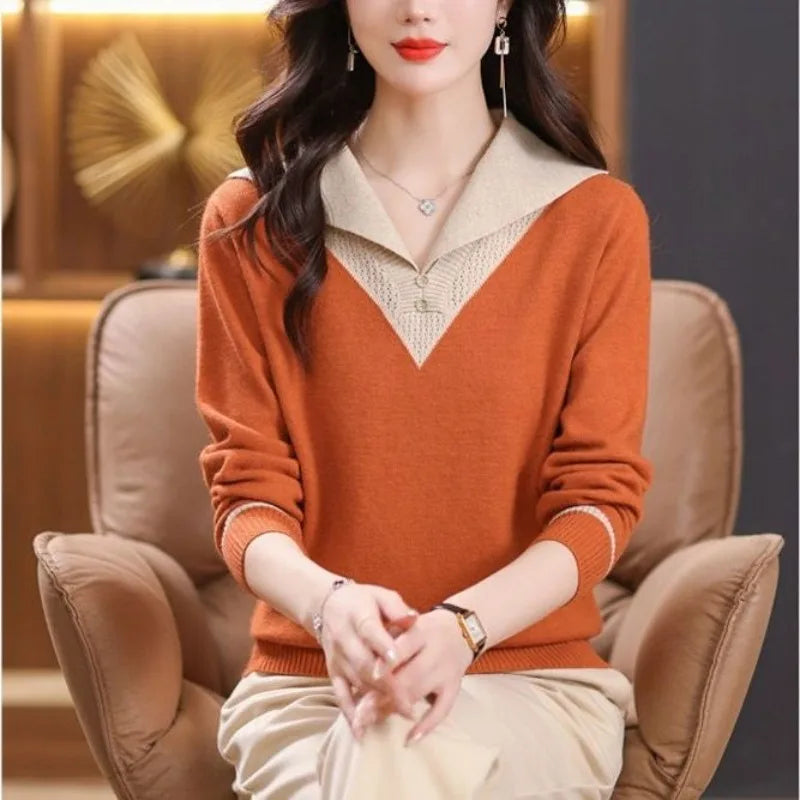 Ellen Knit Collar Pullover