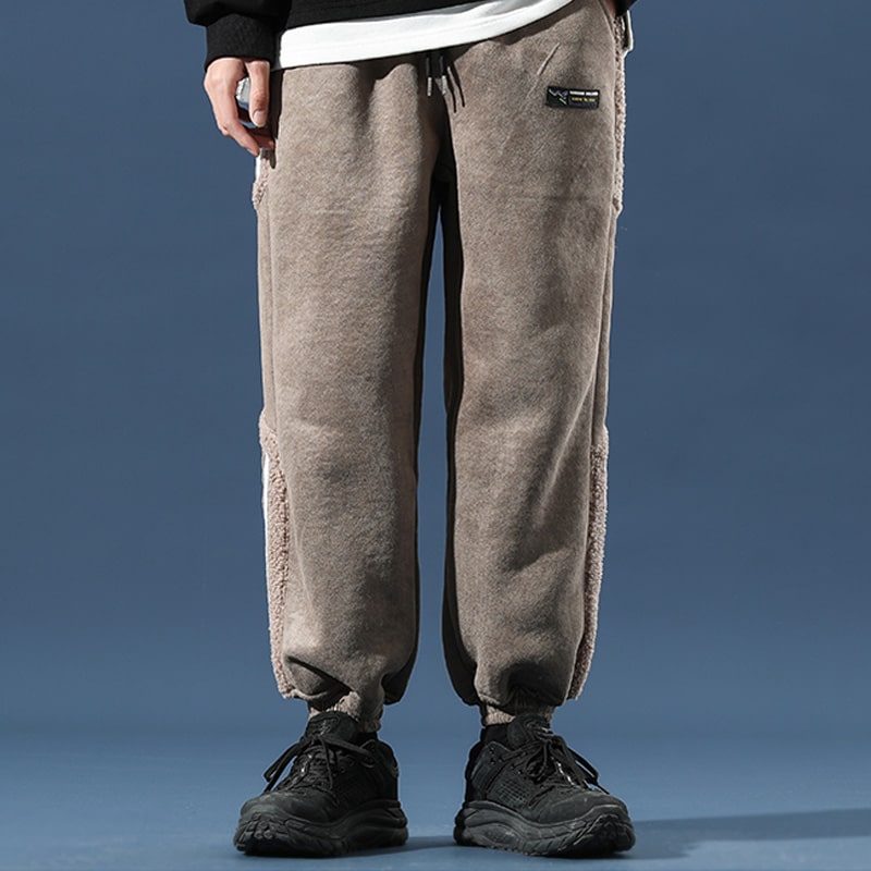 Alpine Sherpa Striped Joggers