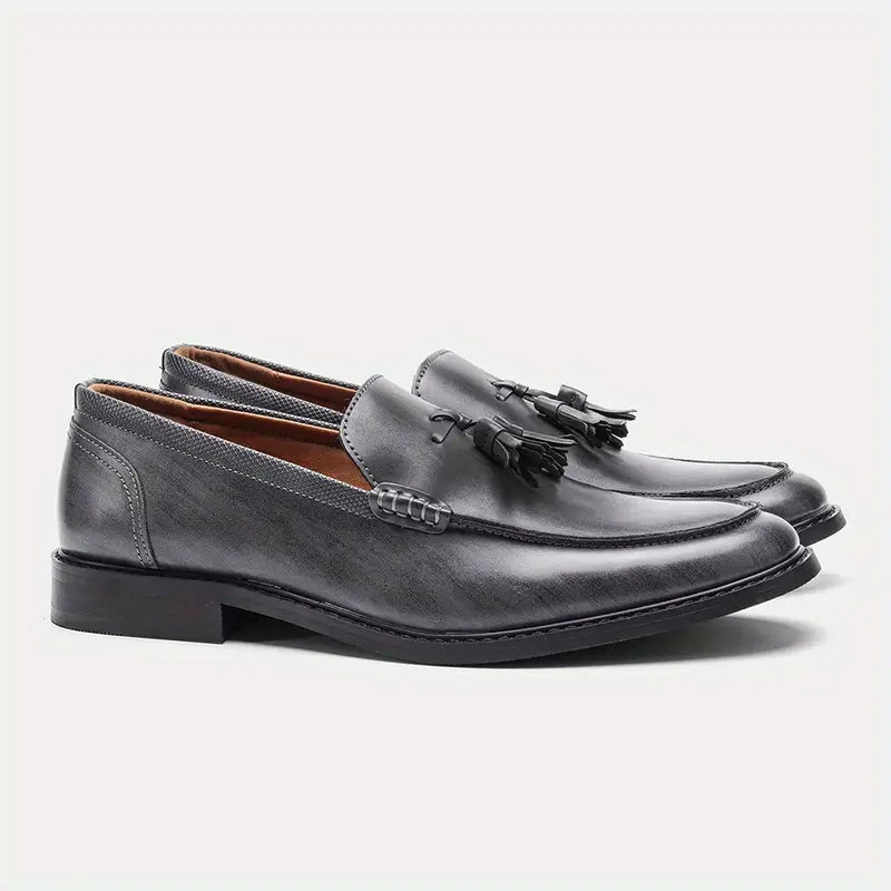 Genuine Leather Tassel Loafer